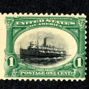 US 294 MNH 1901 Pan American 1c green & black