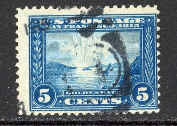 US 399 U 1913 5c blue