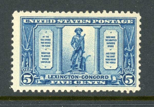 US 619 MNH 1925 5c deep blue