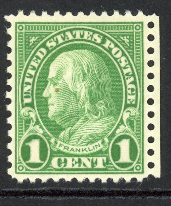 US 632 MH 1927 1c green