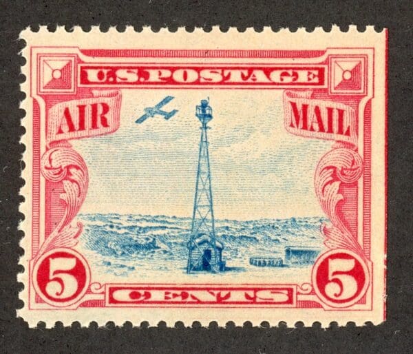 US C11 MNH 1928 5c carmine & blue