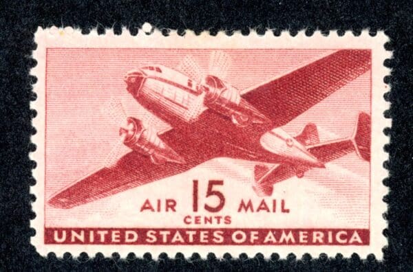 US C28 MH 1941 15c Air Mail