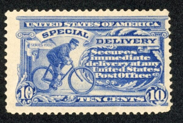 US E8 MH 1911 10c ultramarine Special Delivery