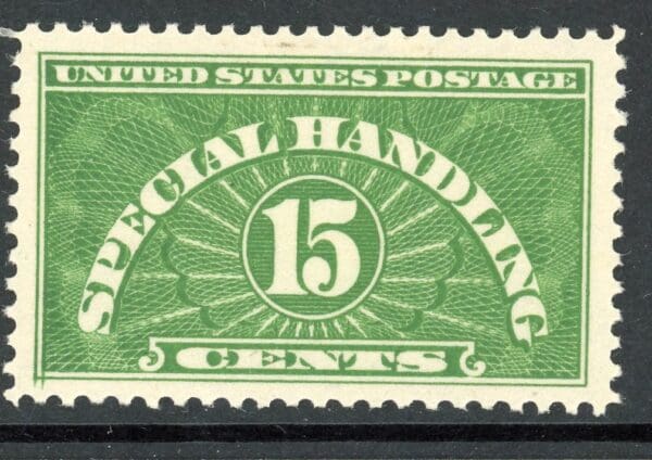 US QE2 MH 1925 15c Special Handling