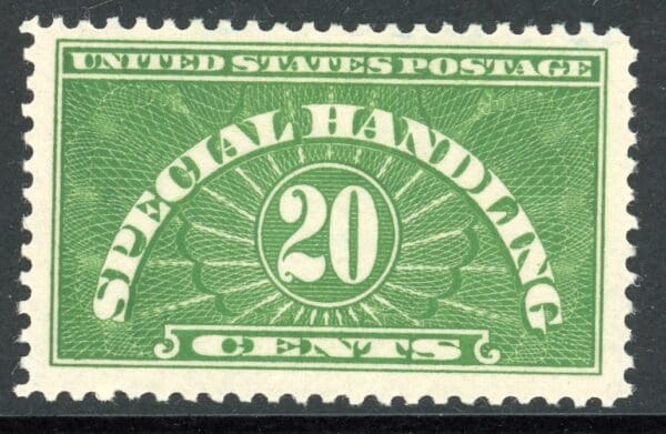 US QE3 MH 1925 20c Special Handling