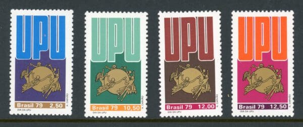 Brazil 1639-1642 MNH 1979 UPU Day multicolor