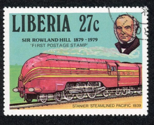 Liberia 846 Used Very Fine 1979 27c multicolored Rowland Hill-Exclusive