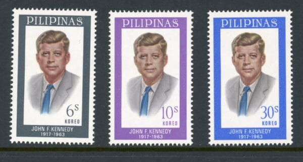 Philippines 925-927 MNH 1965 multi Kennedy