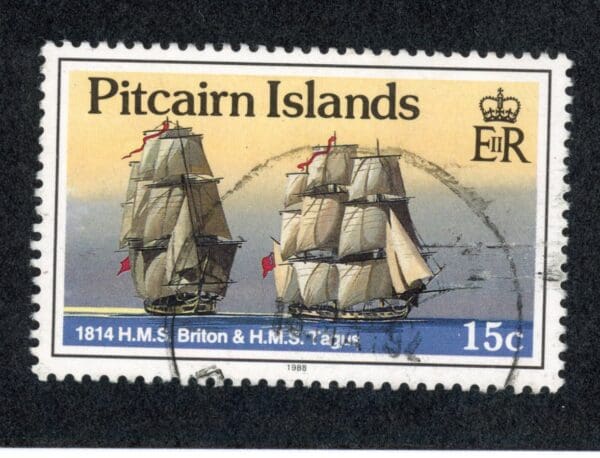 Pitcairn Islands 300 U 1988 15c multi Ships