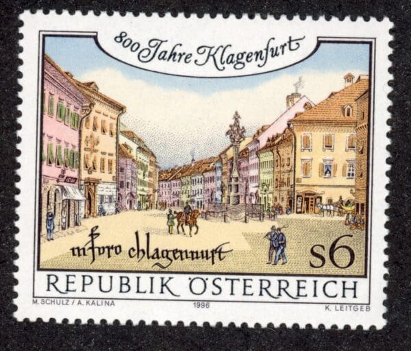 Austria 1701 MNH/Very Fine 1996 6s Ancient Square