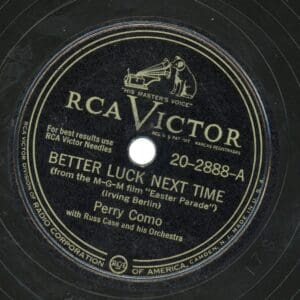 Better Luck Next Time/Perry Como with Russ Case Orchestra 78 rpm