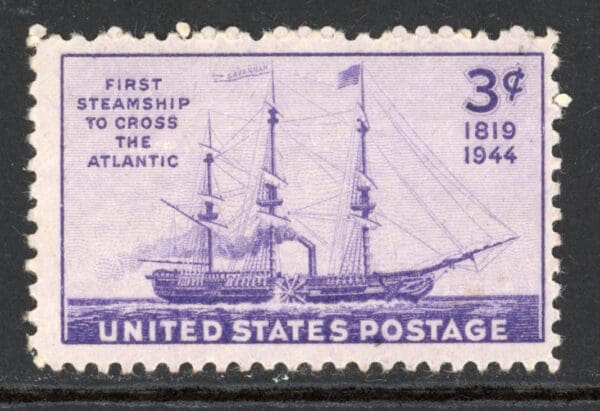 US 923 MH 1944 3c violet Steamship Issue