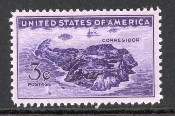US 925 MH 1944 3c deep violet Philippine Issue