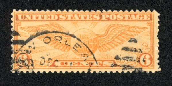 US C19 Used 1934 6c dull orange Air Mail