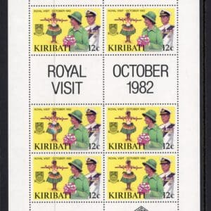 Kiribati 414-416 1982 Sheet of 6 Royal Visit