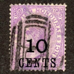 British Honduras 30 Used 1888 10c on 4p violet