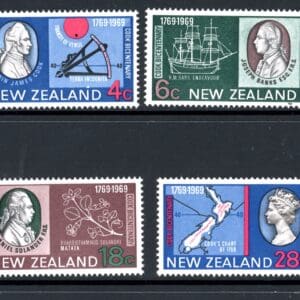 New Zealand 431-434 MNH 1969 Cook's Landing