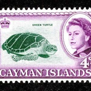 Cayman Islands 159 MH 1962 4p purple & green